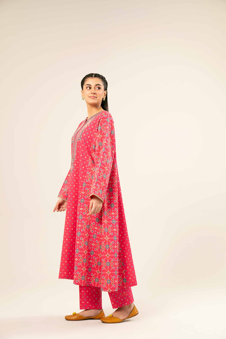 2 Piece Pink Karandi Suit