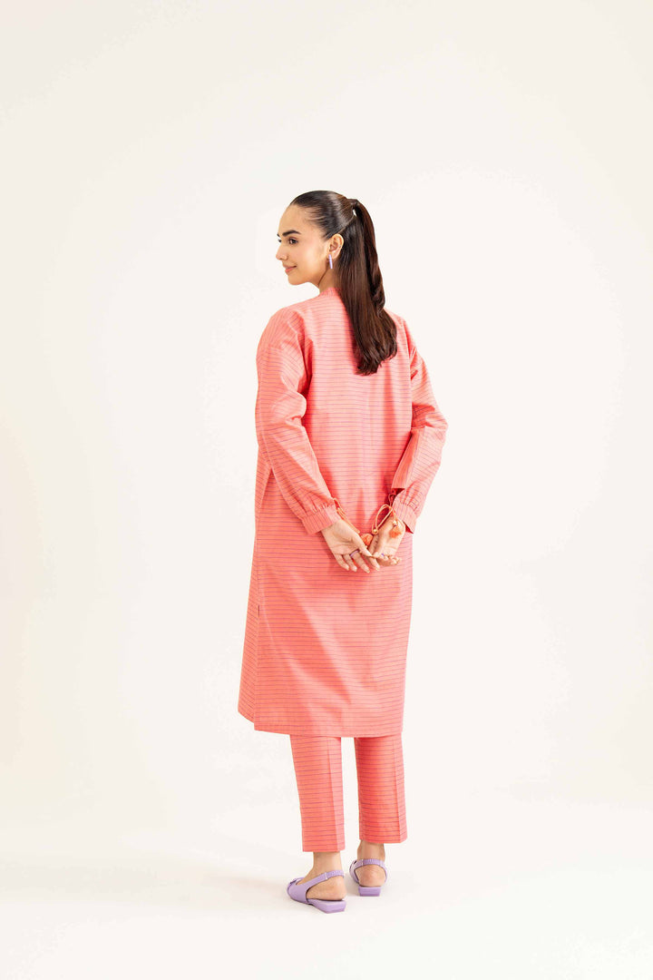 Yarn Dyed Coral Basic Winter Co-ord Set