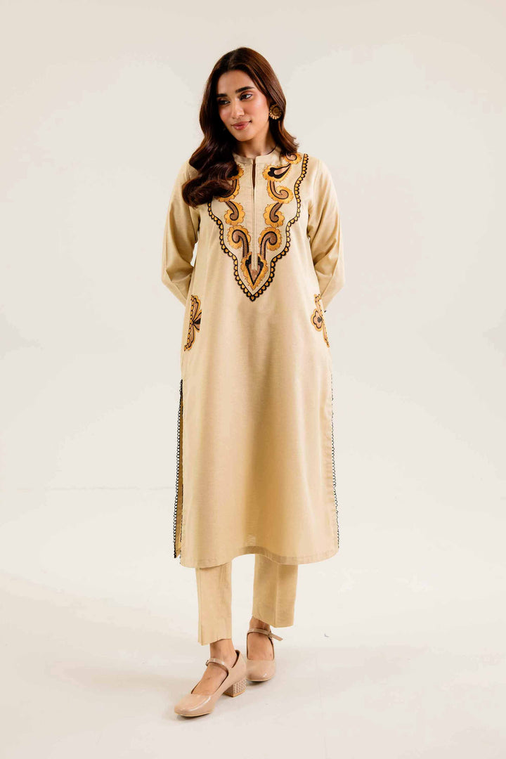 2 Piece Embroidered Skin Karandi Winter Suit