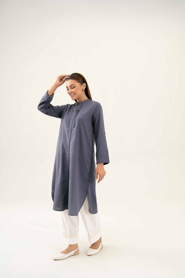 Blue Karandi Basic Winter Shirt