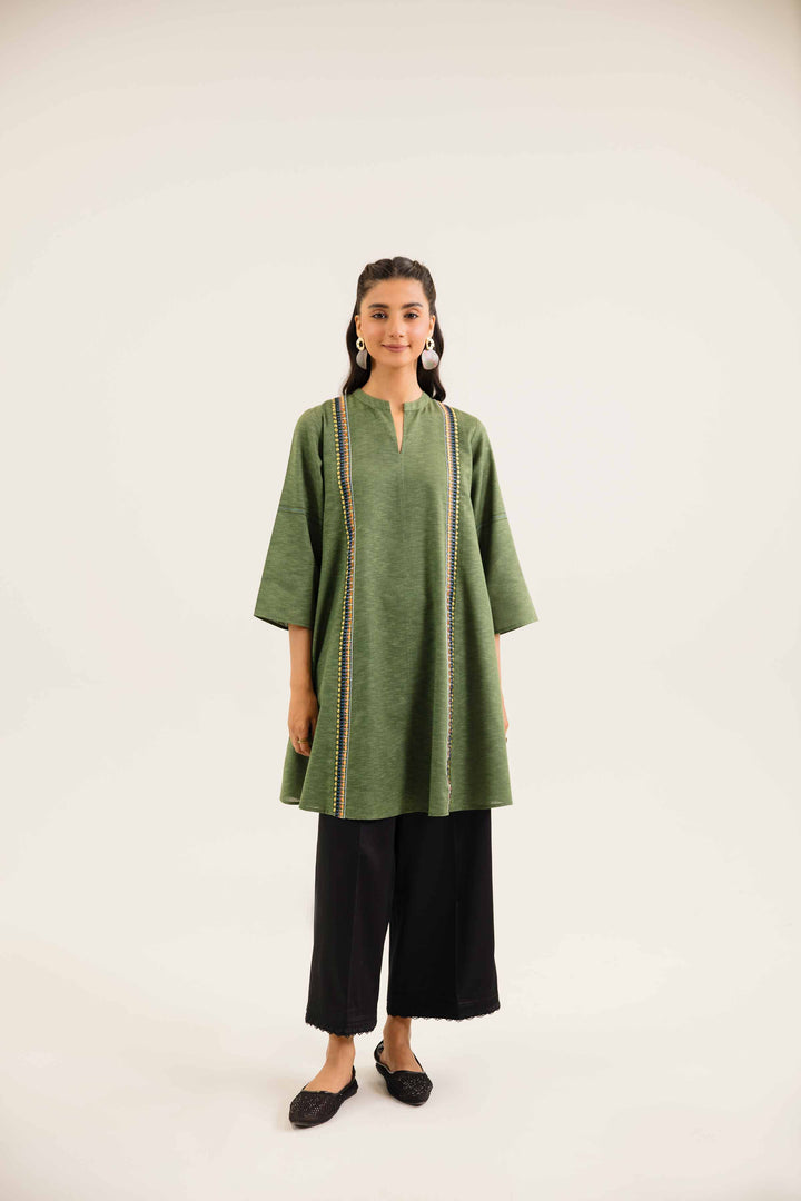 Green Karandi Embroidered Winter Suit