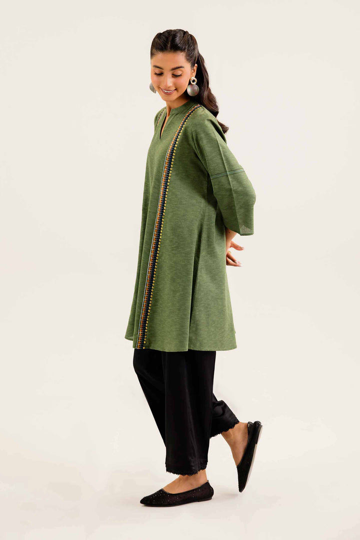 Green Karandi Embroidered Winter Suit