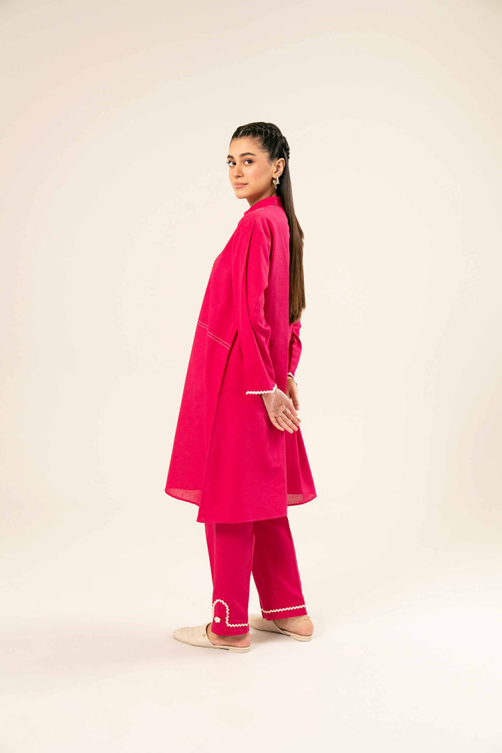 2 Piece Pink Khaddar Co-ord Set