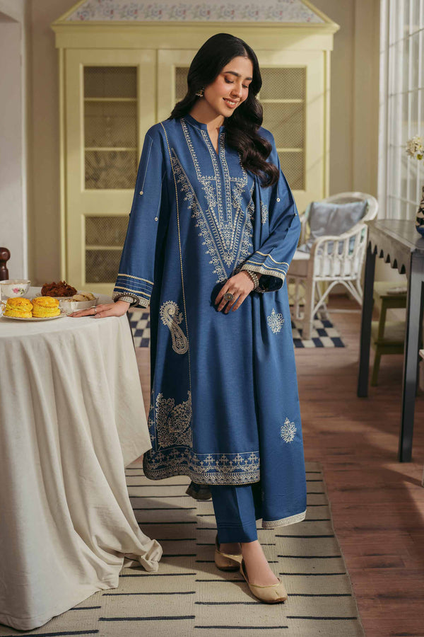 3 Piece - Embroidered Suit - PW24-341