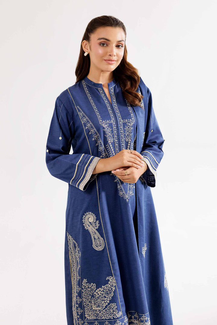 3 Piece Blue Karandi Suit