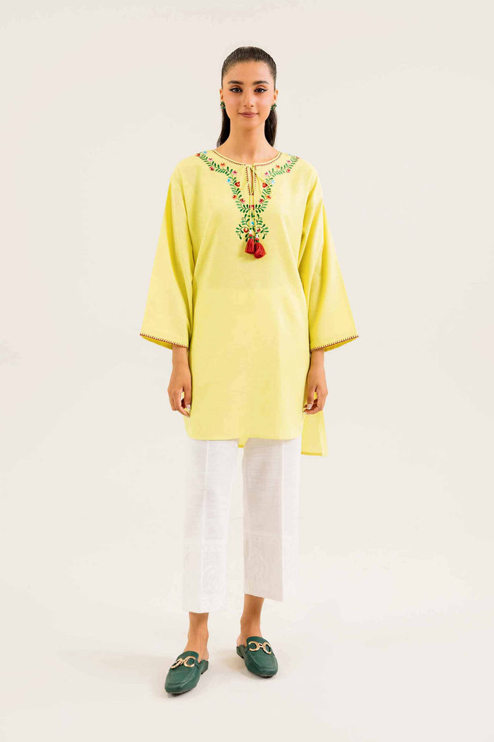 Yellow Karandi Basic Winter Shirt