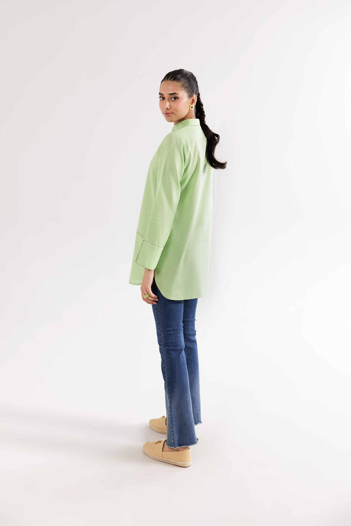 Karandi Pistachio Embroidered Tunic