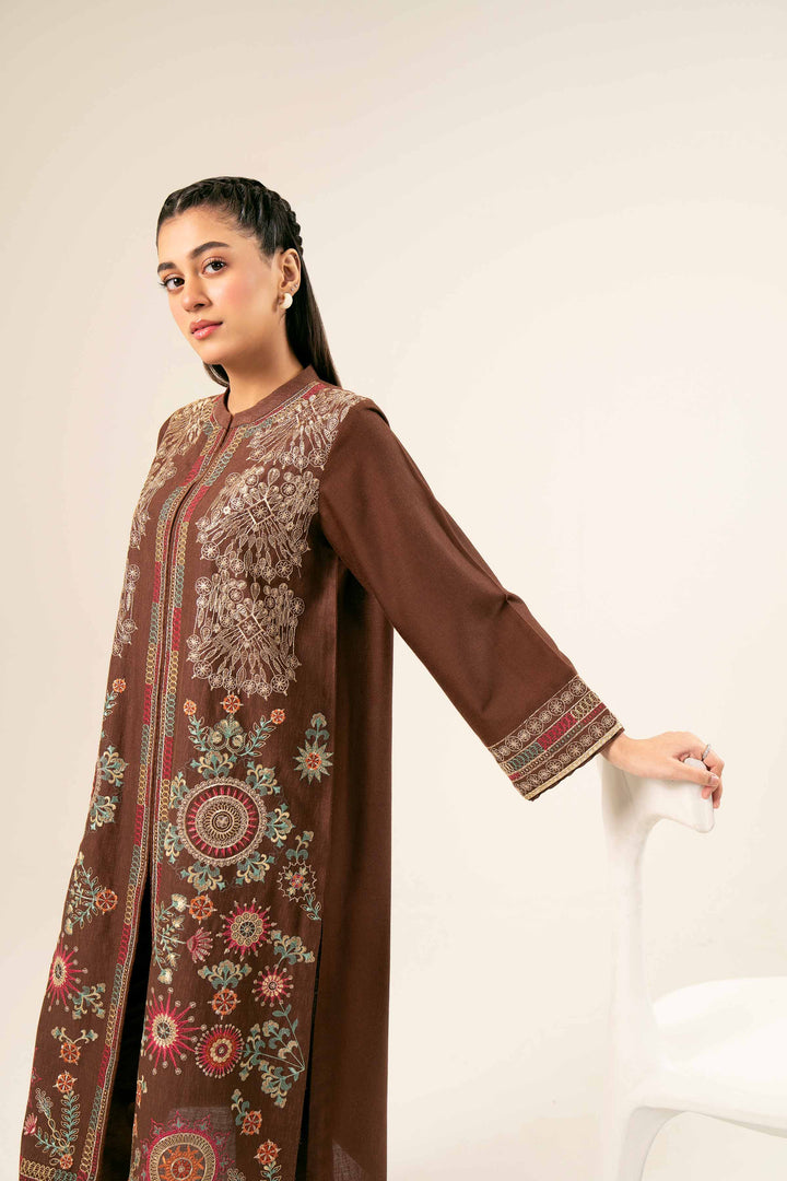 2 Piece Brown Karandi Suit