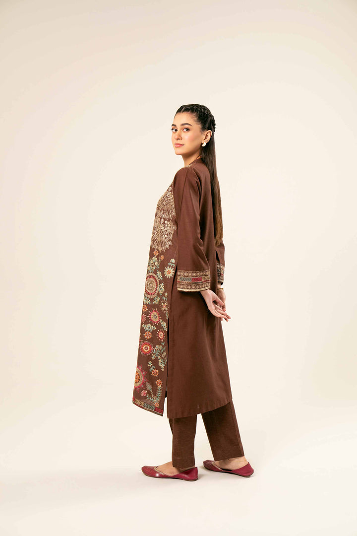 2 Piece Brown Karandi Suit