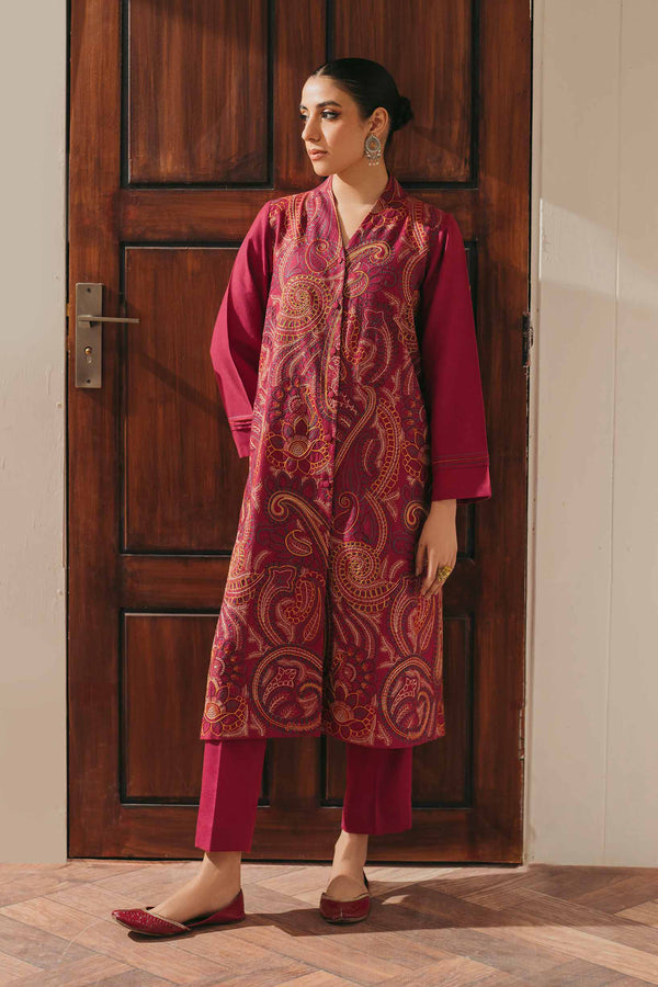 2 Piece - Embroidered Suit - PW24-48