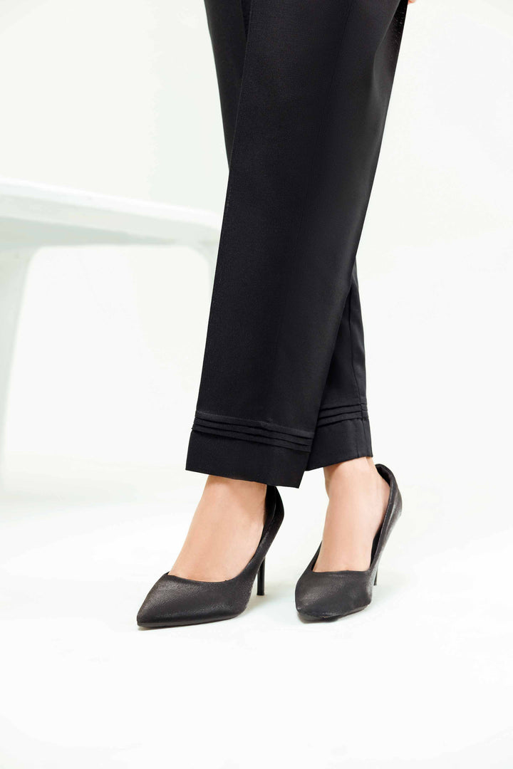 Black Karandi Basic Winter Trousers