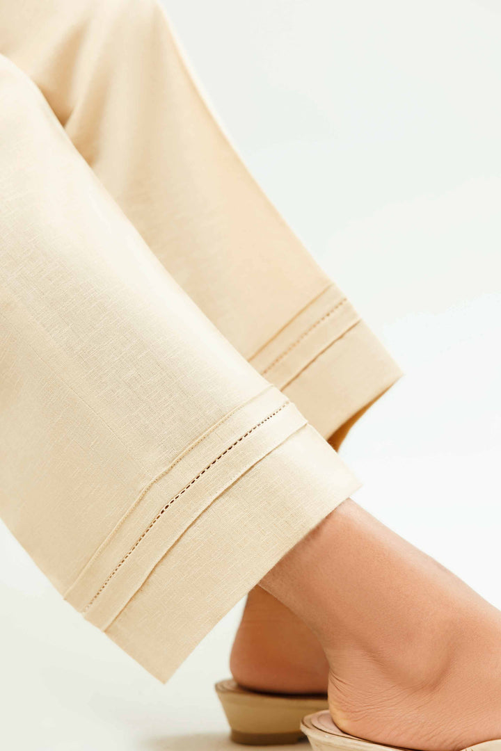 Beige Karandi Basic Winter Trousers