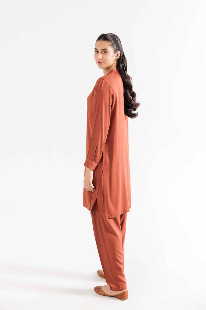 2 Piece Linen Rust Co-ord Set