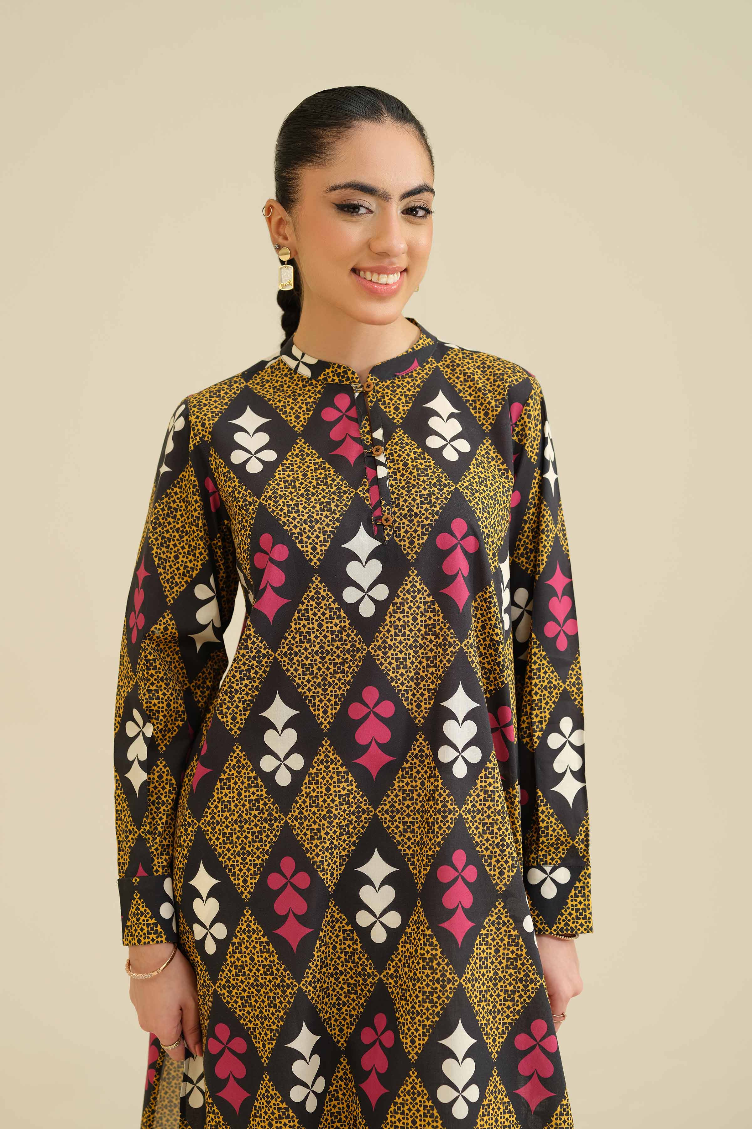 Printed Shirt - PW25-03 for Women - Pret Collection | Nishat | Shop Online