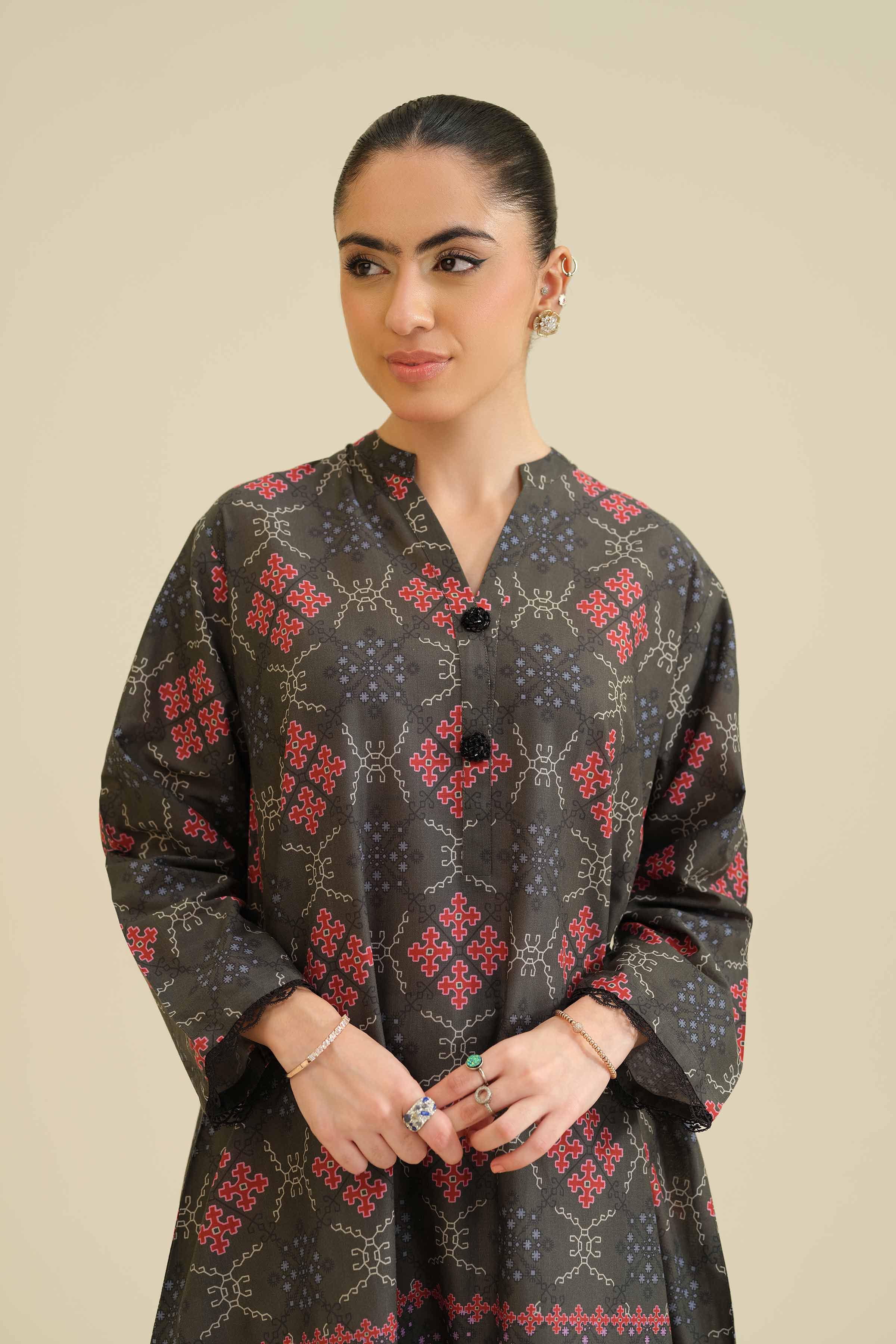 Printed Shirt - PW25-05 for Women - Pret Collection | Nishat | Shop Online