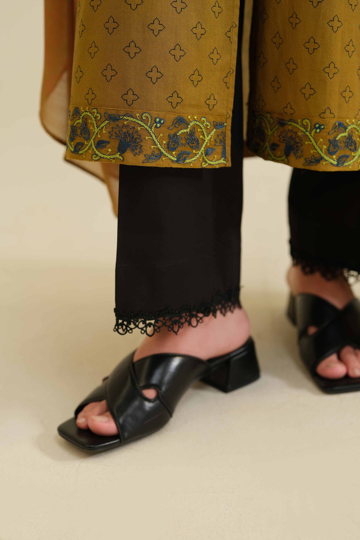 Basic Trousers - PW25-109 for Women - Pret Collection | Nishat | Shop Online