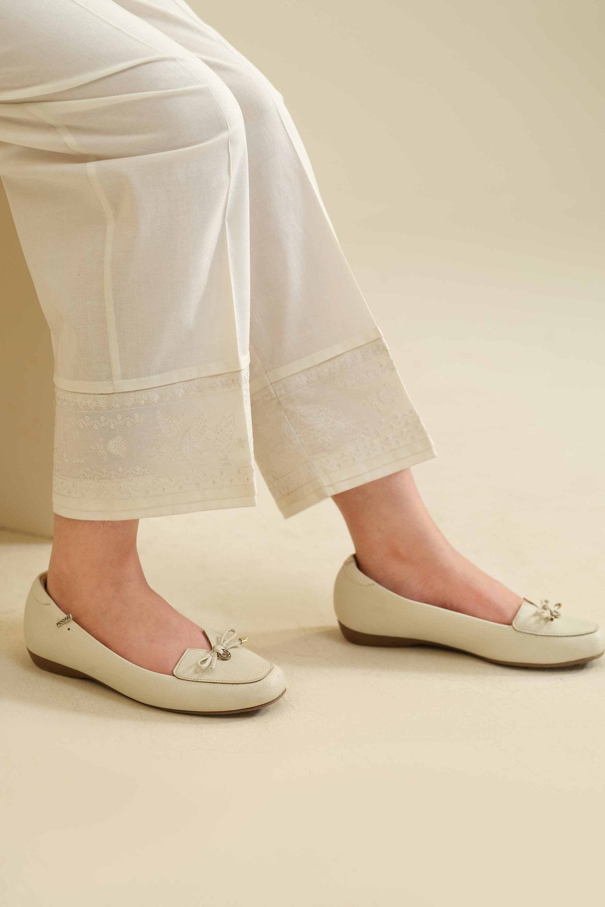 Embroidered Trousers - PW25-112 for Women - Pret Collection | Nishat | Shop Online