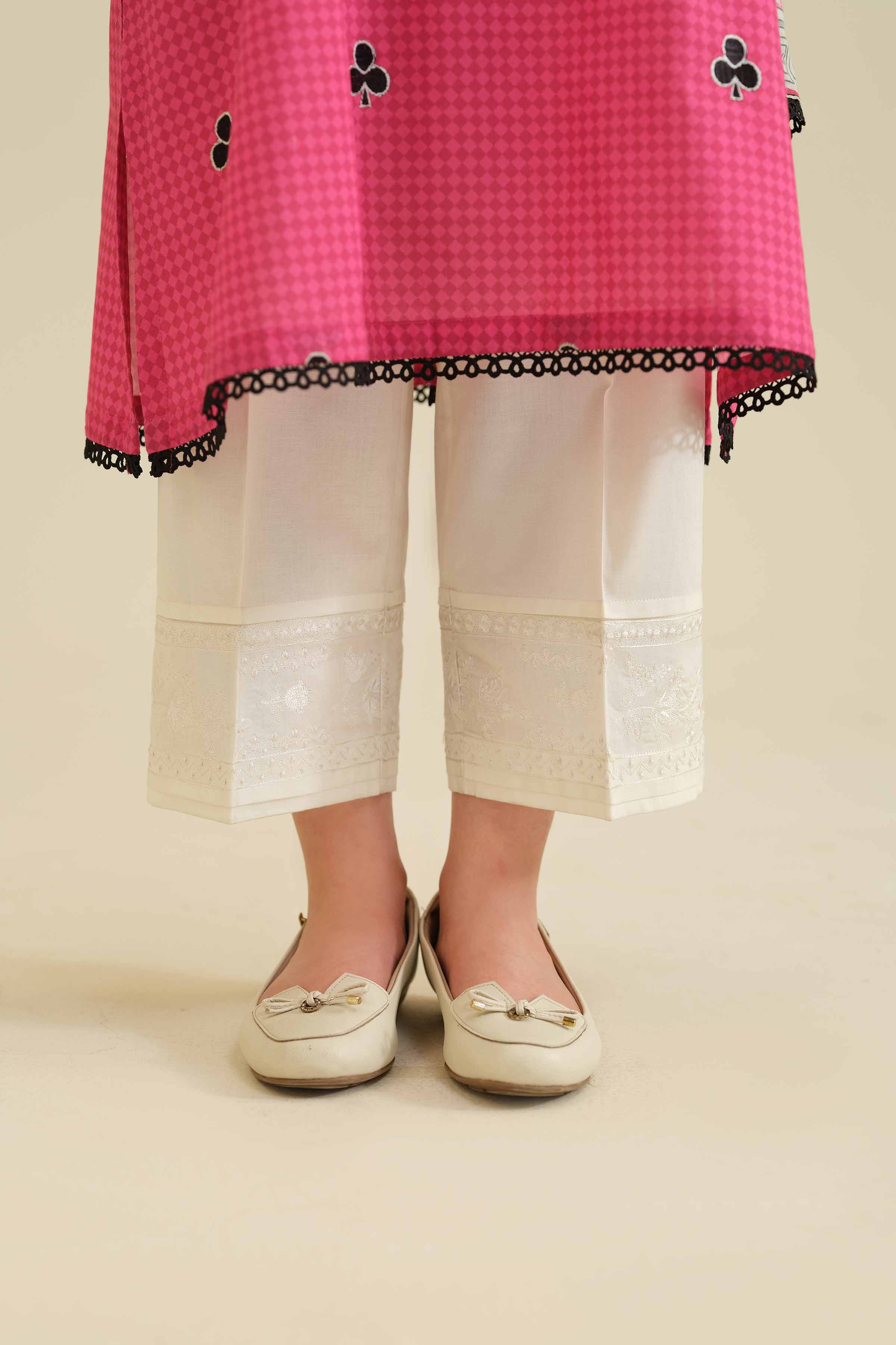 Embroidered Trousers - PW25-112 for Women - Pret Collection | Nishat | Shop Online