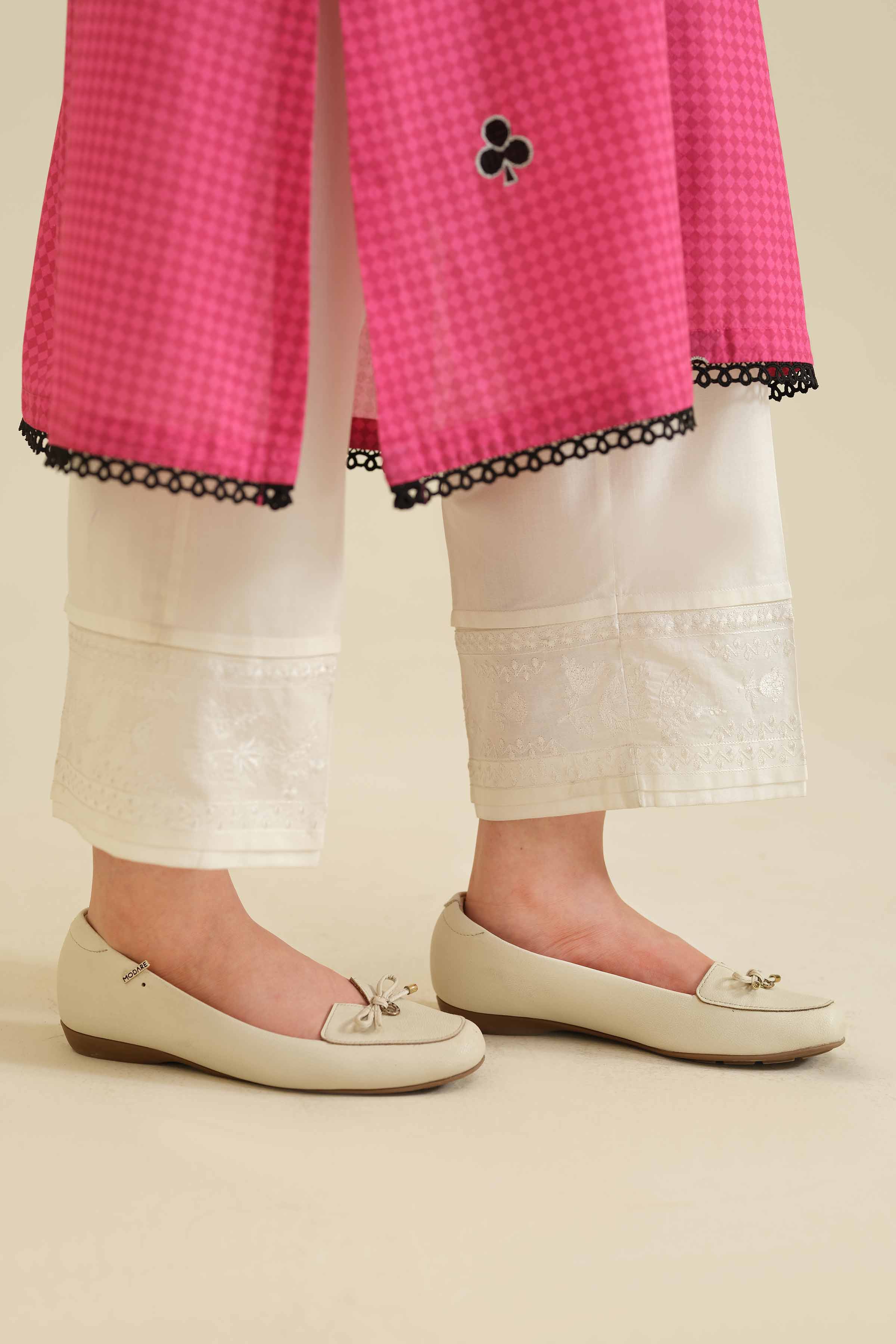 Embroidered Trousers - PW25-112 for Women - Pret Collection | Nishat | Shop Online