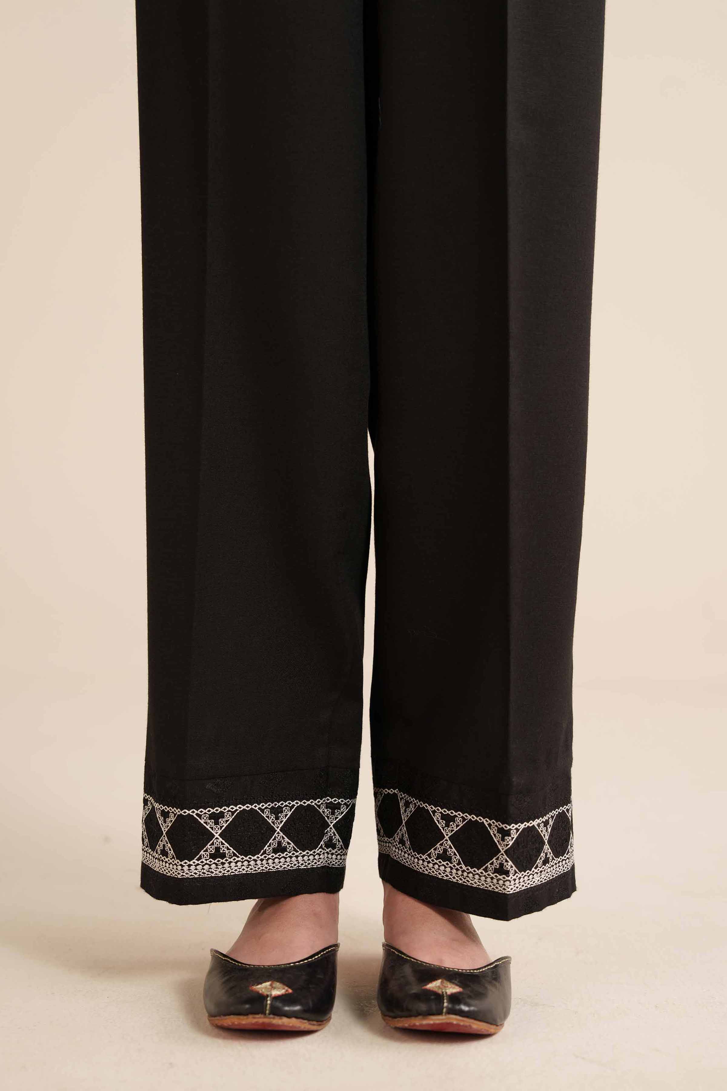 Embroidered Trousers - PW25-127 for Women - Pret Collection | Nishat | Shop Online