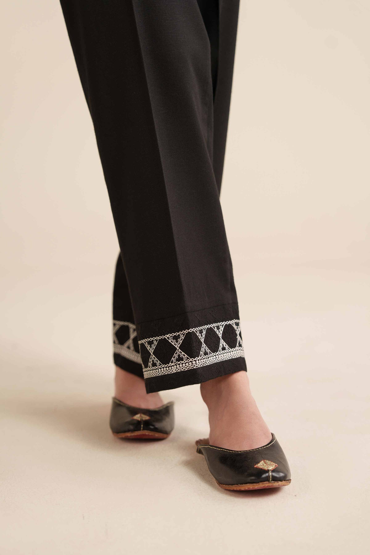 Embroidered Trousers - PW25-127 for Women - Pret Collection | Nishat | Shop Online
