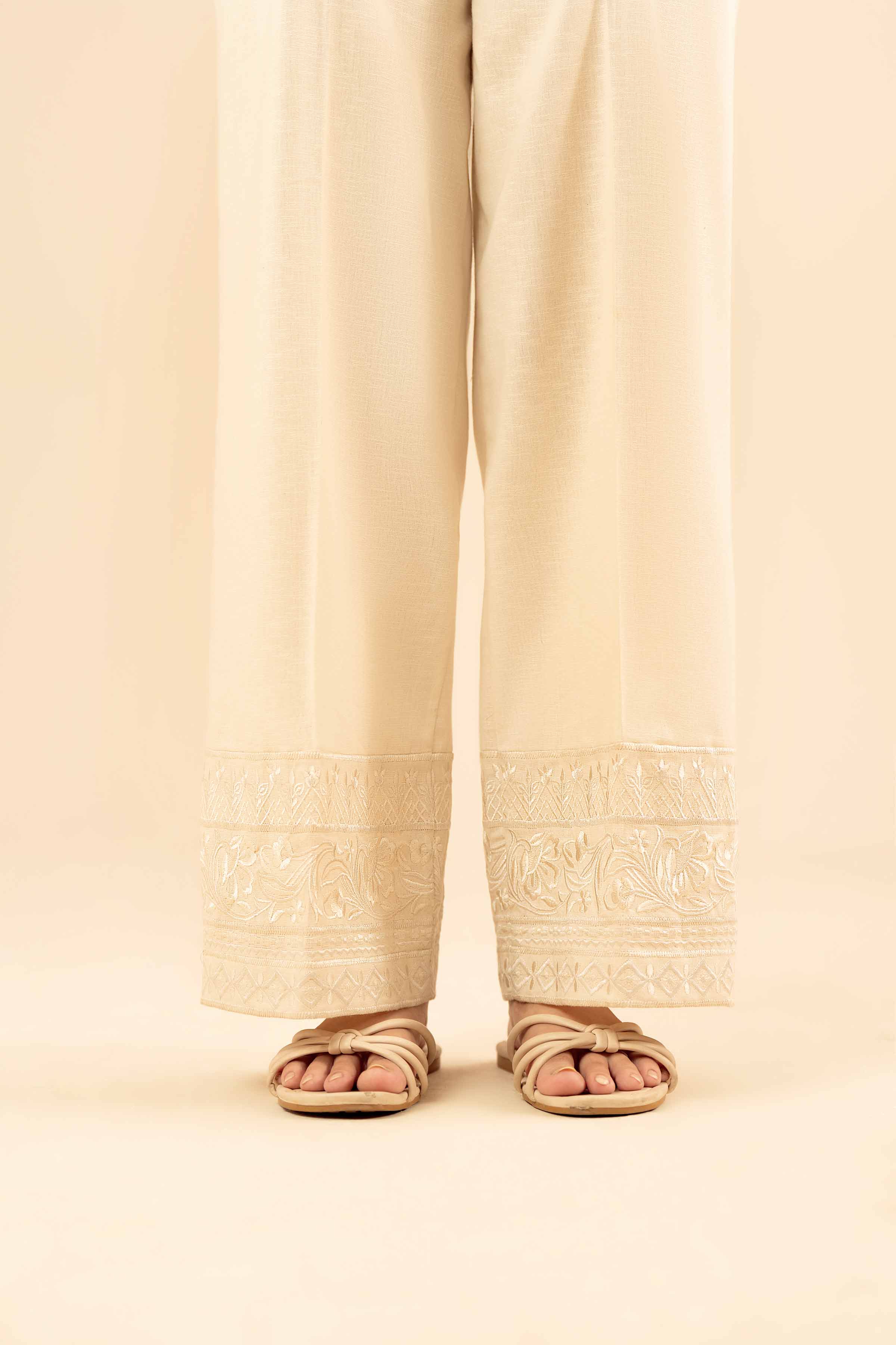 Embroidered Trousers - PW25-133 for Women - Pret Collection | Nishat | Shop Online