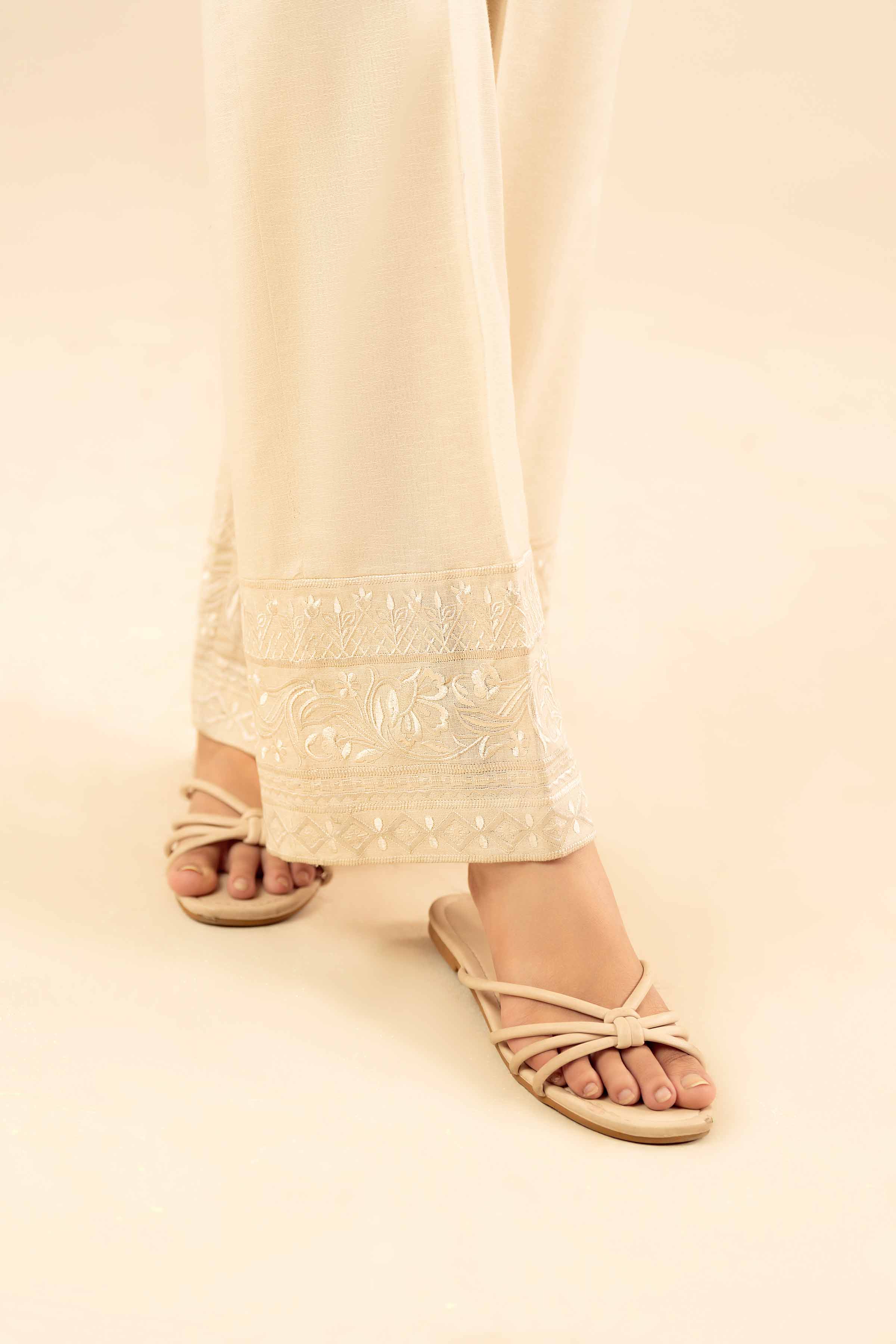 Embroidered Trousers - PW25-133 for Women - Pret Collection | Nishat | Shop Online