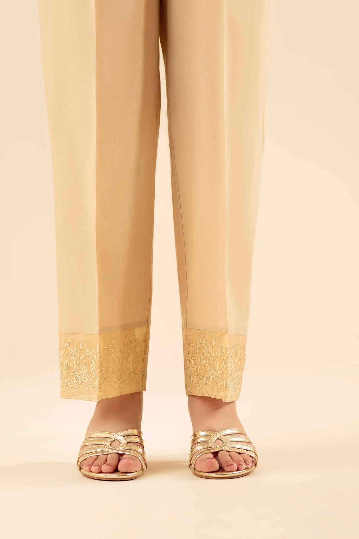 Embroidered Trousers - PW25-138 for Women - Pret Collection | Nishat | Shop Online