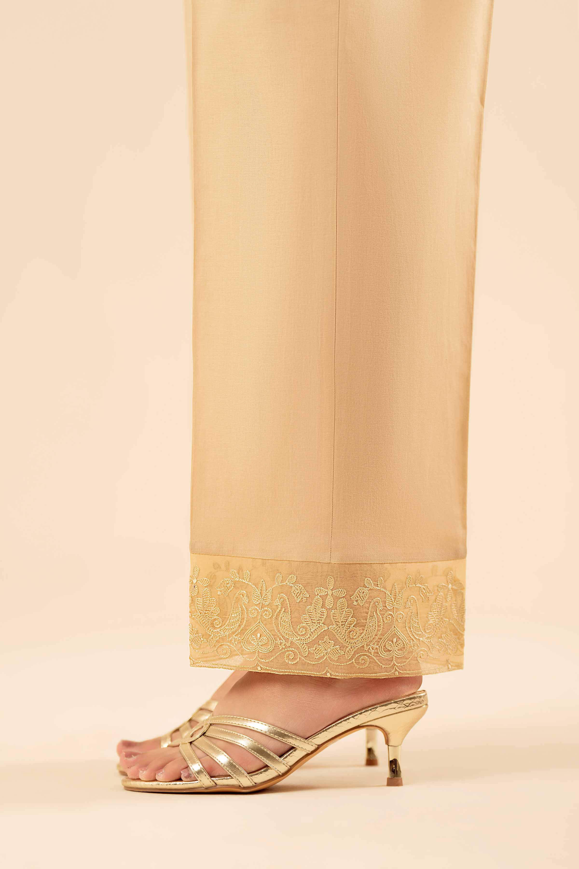 Embroidered Trousers - PW25-138 for Women - Pret Collection | Nishat | Shop Online