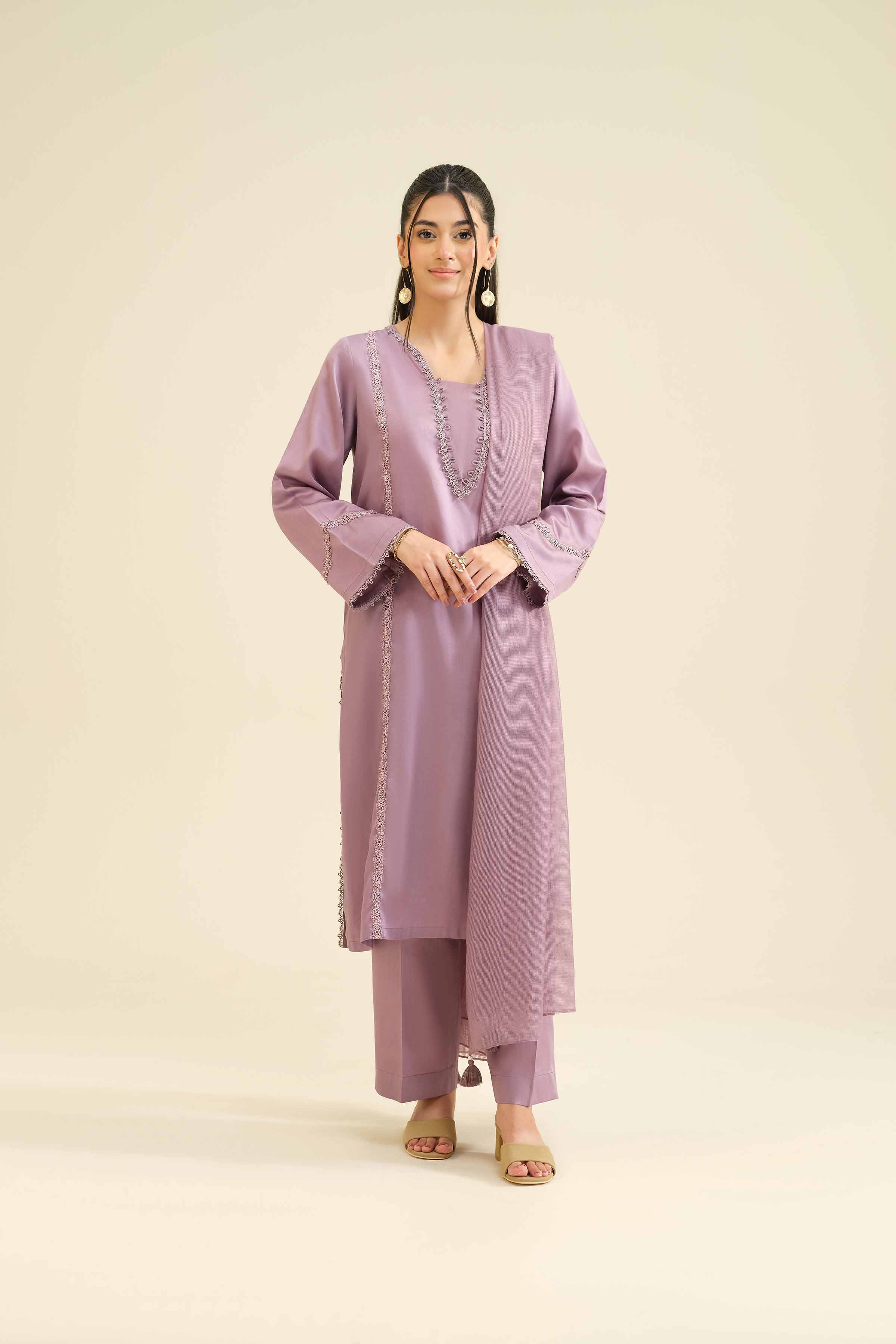 3 Piece - Basic Suit - PW25-14 for Women - Pret Collection | Nishat | Shop Online