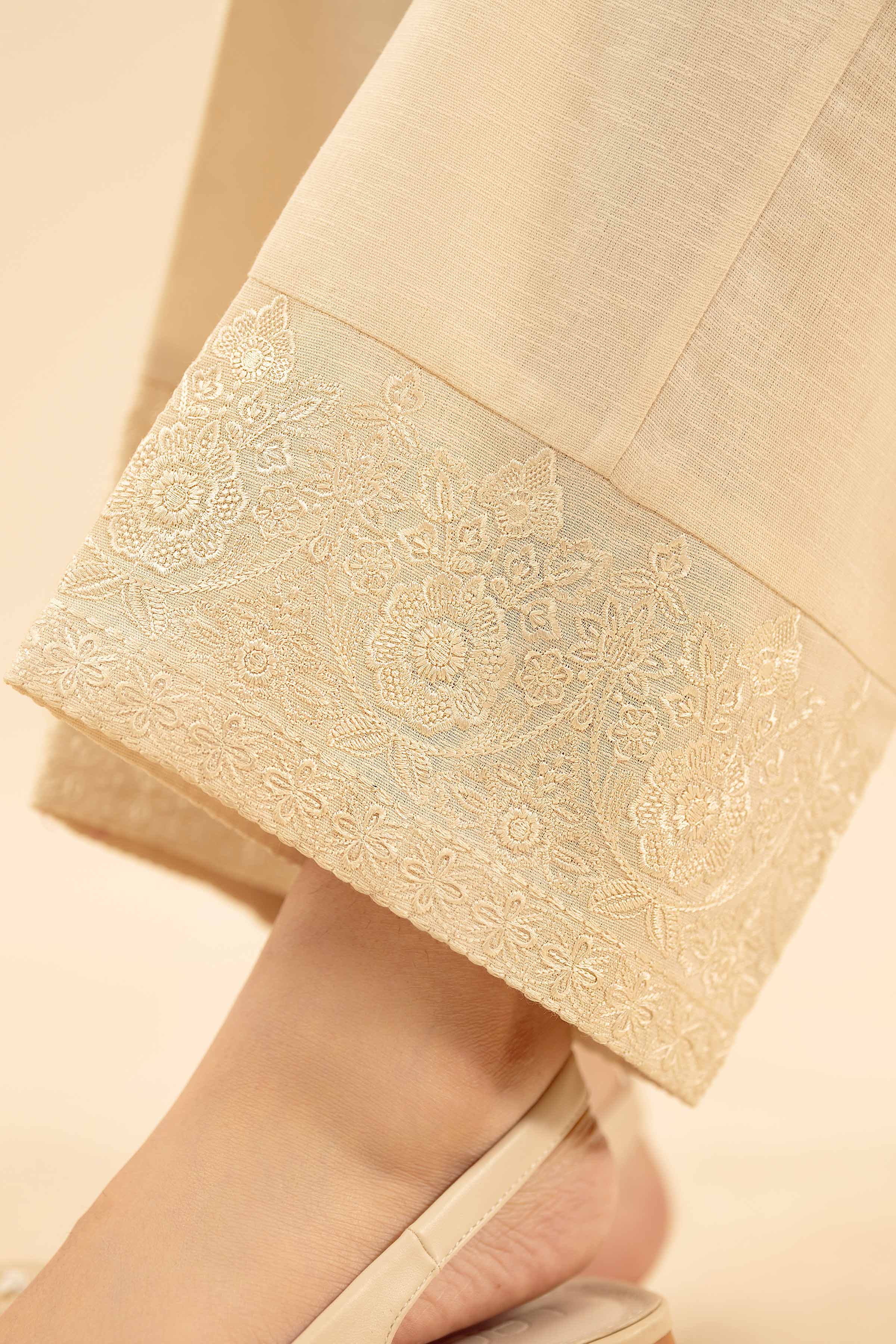 Embroidered Trousers - PW25-143 for Women - Pret Collection | Nishat | Shop Online