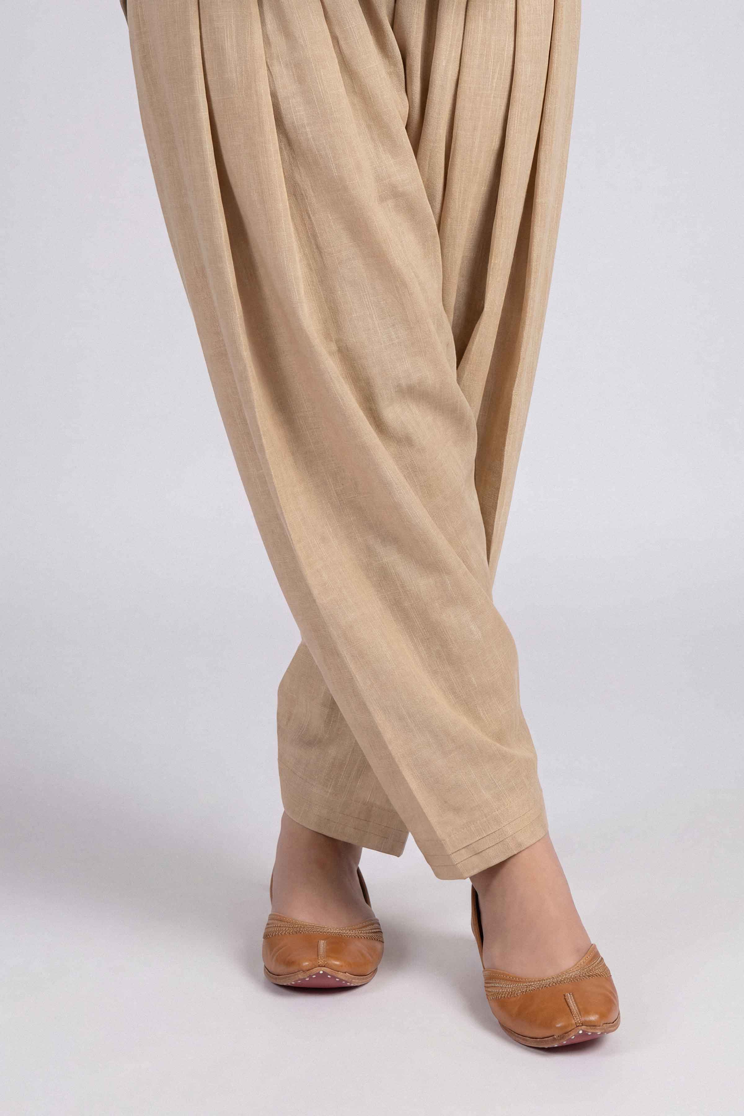 Solid Shalwar - PW25-146 for Women - Pret Collection | Nishat | Shop Online 