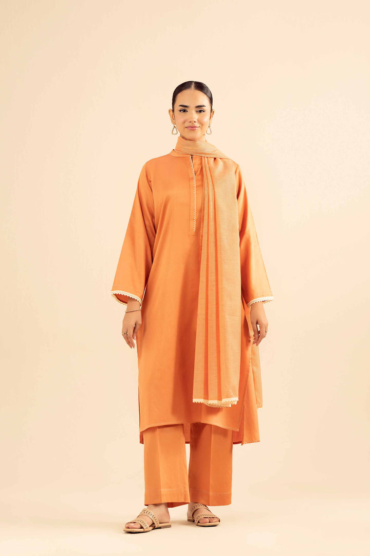 3 Piece - Basic Suit - PW25-15 for Women - Pret Collection | Nishat | Shop Online
