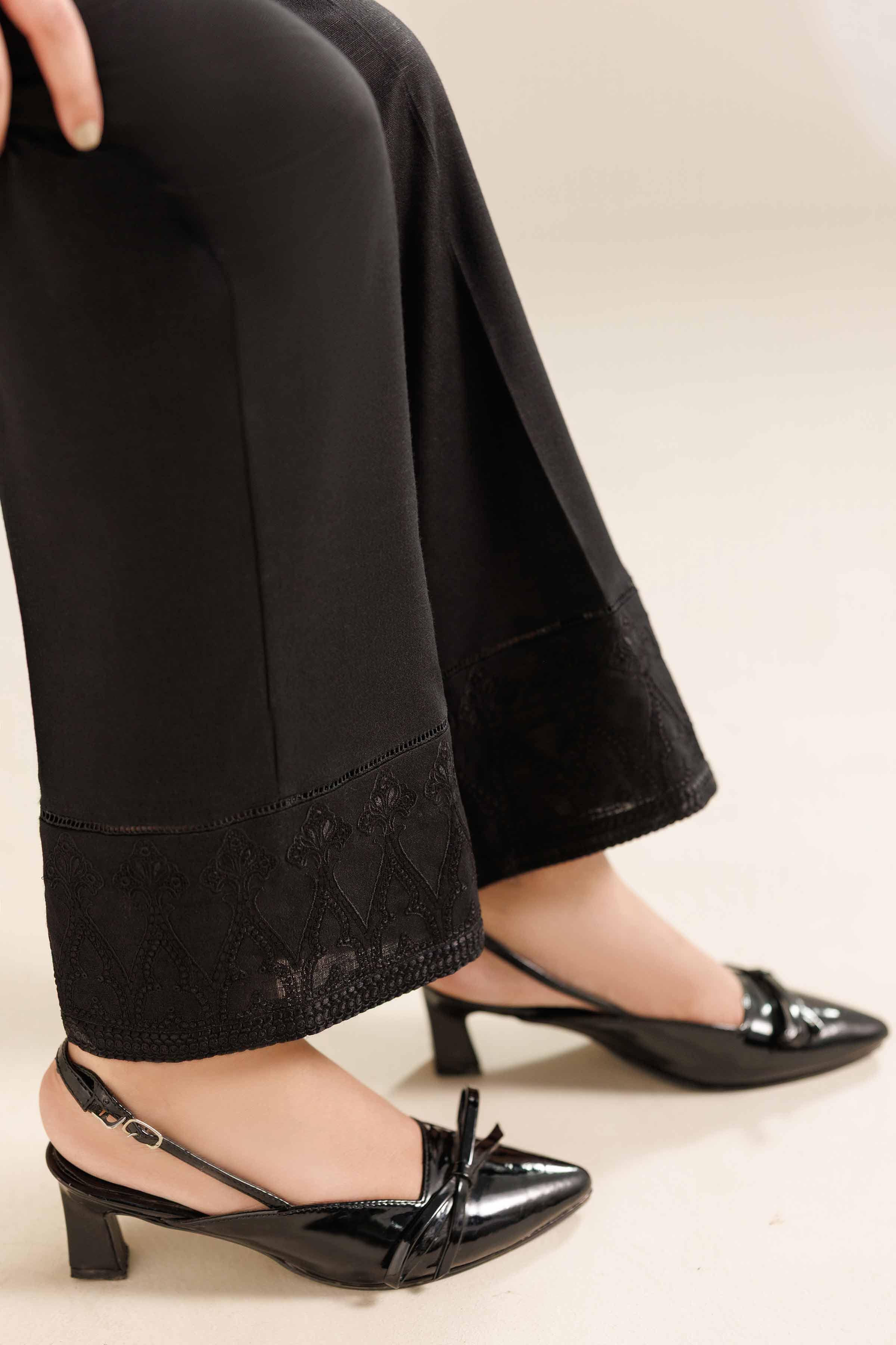 Embroidered Trousers - PW25-152 for Women - Pret Collection | Nishat | Shop Online