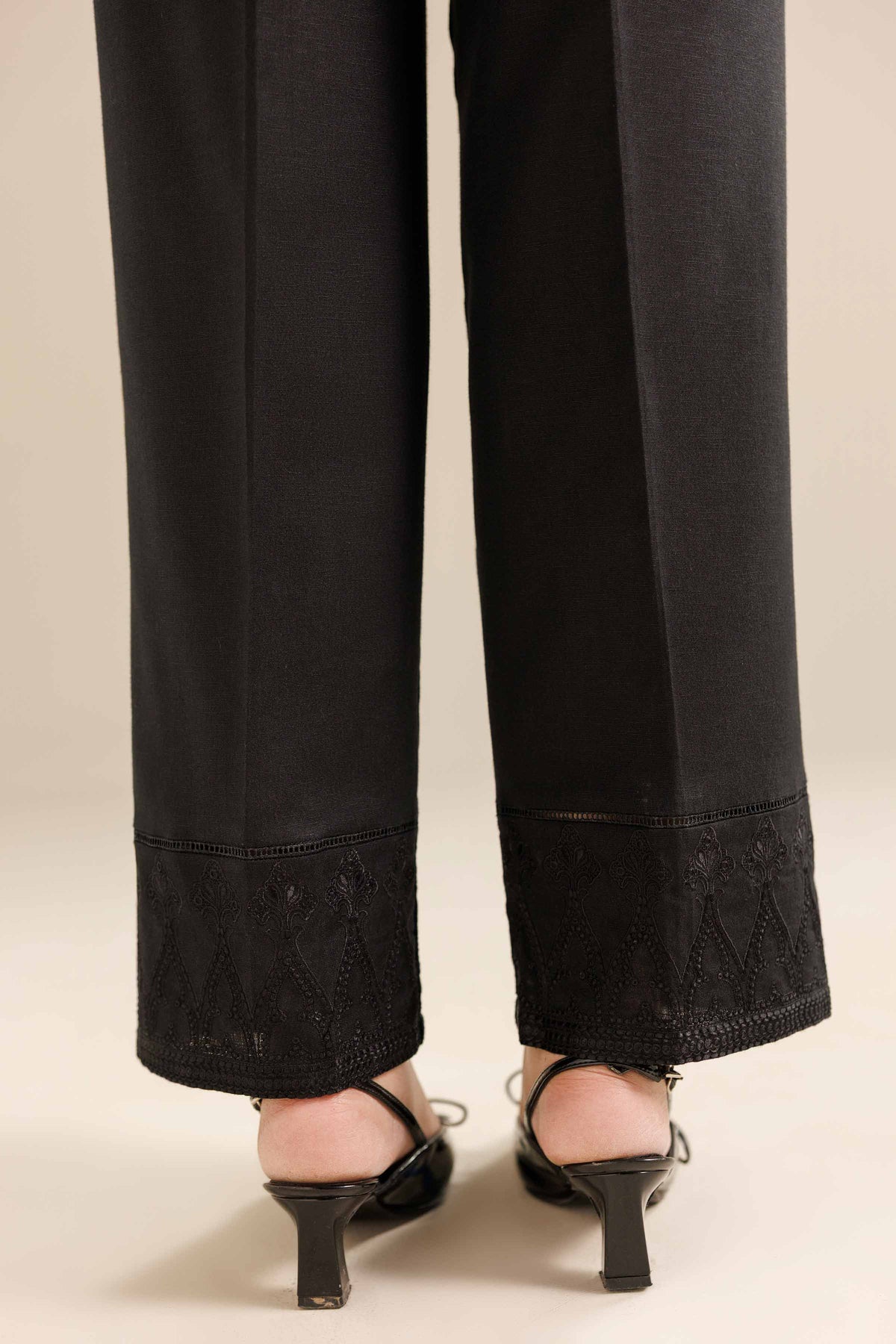 Embroidered Trousers - PW25-152 for Women - Pret Collection | Nishat | Shop Online