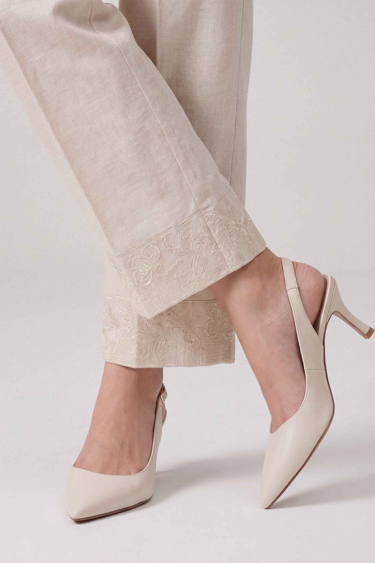 Embroidered Trousers - PW25-156