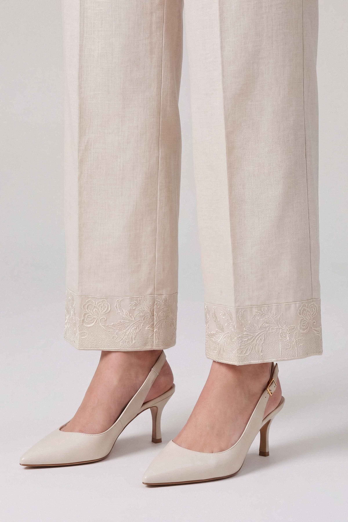 Embroidered Trousers - PW25-156