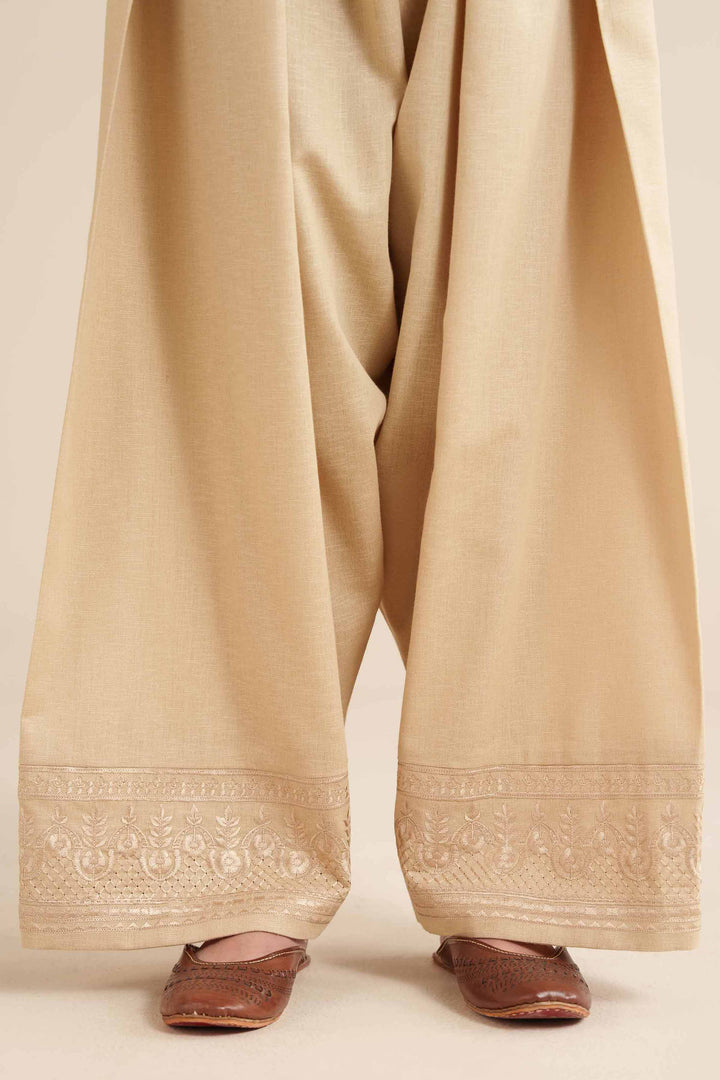 Embroidered Shalwar - PW25-159 for Women - Pret Collection | Nishat | Shop Online