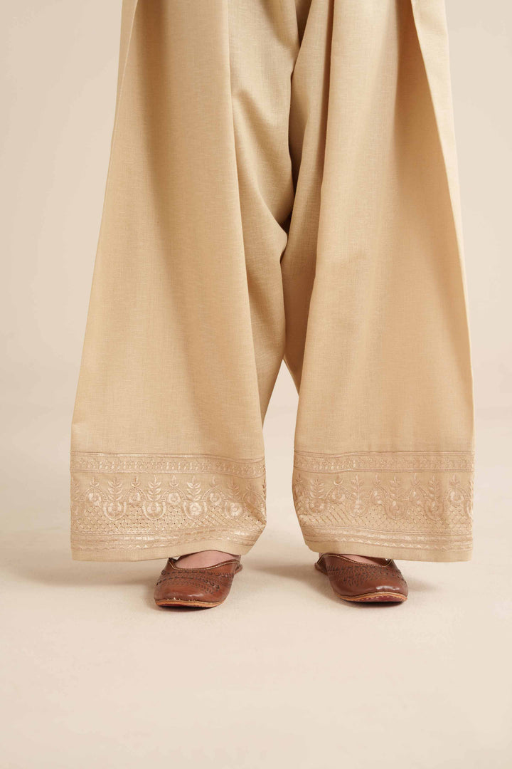 Embroidered Shalwar - PW25-159 for Women - Pret Collection | Nishat | Shop Online