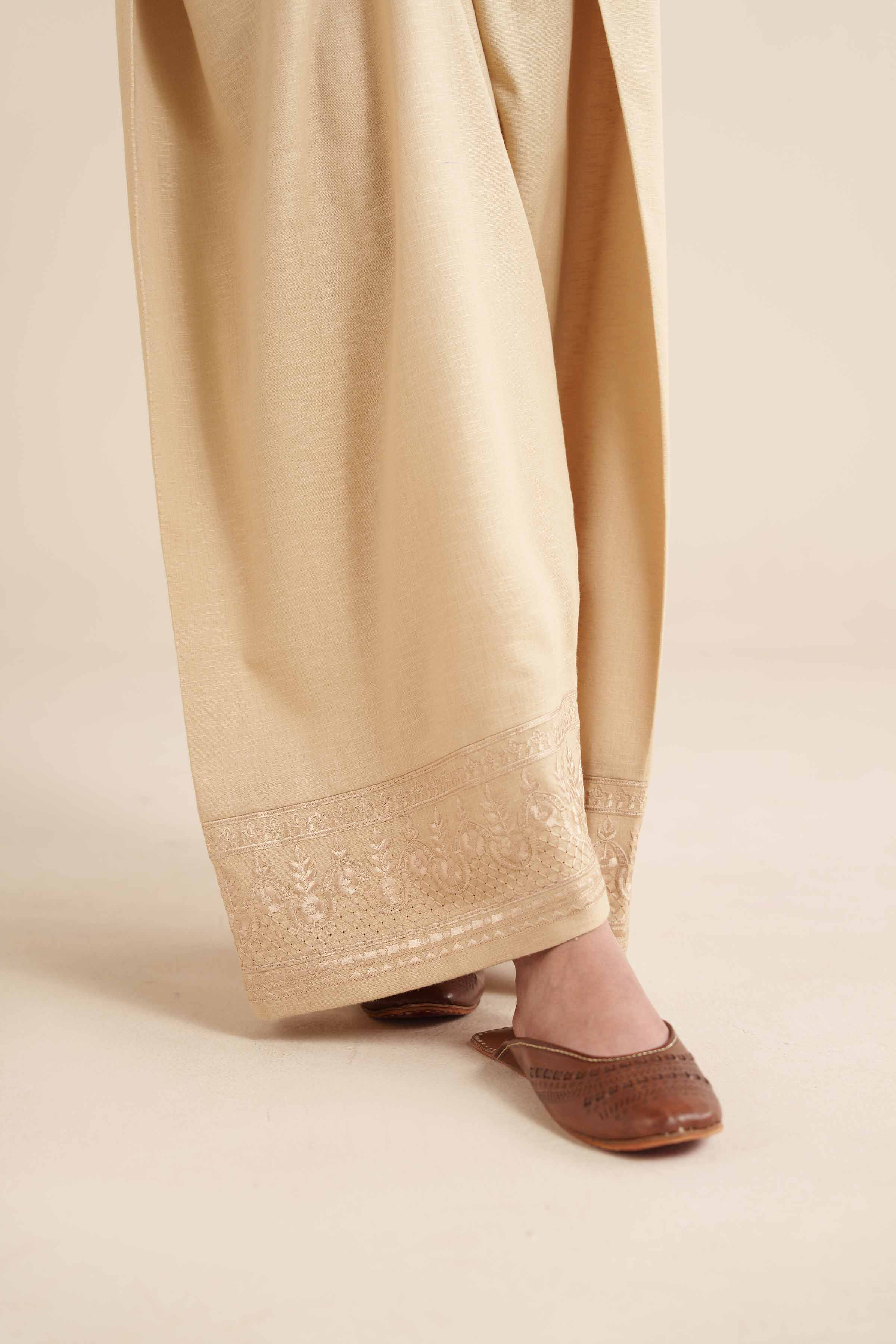 Embroidered Shalwar - PW25-159 for Women - Pret Collection | Nishat | Shop Online