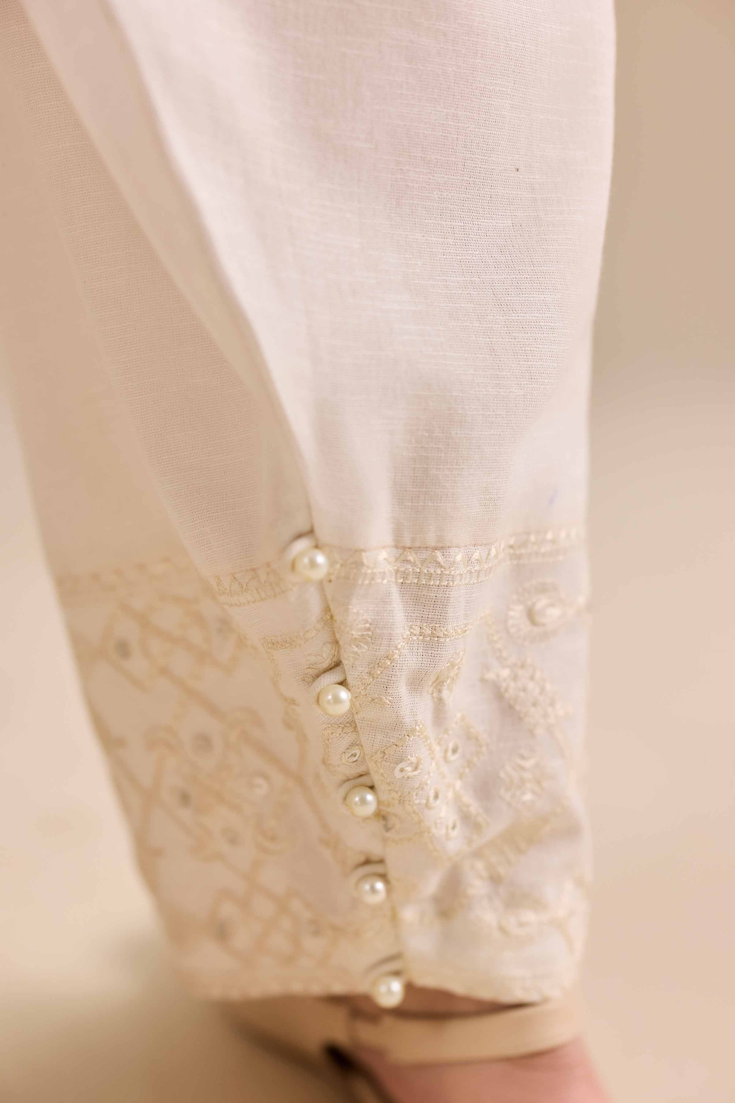 Embroidered Shalwar - PW25-163 for Women - Pret Collection | Nishat | Shop Online