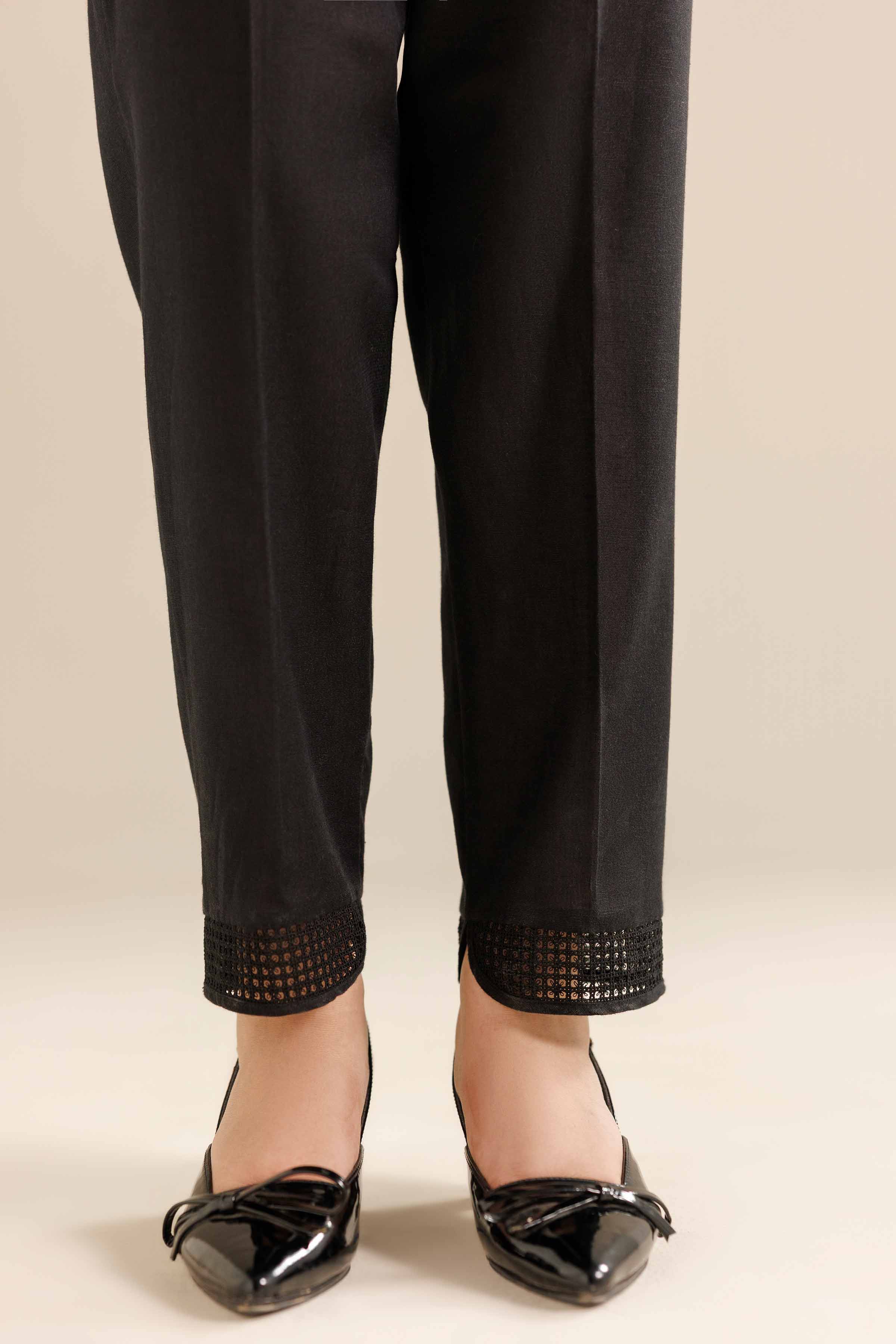 Basic Trousers - PW25-167 for Women - Pret Collection | Nishat | Shop Online