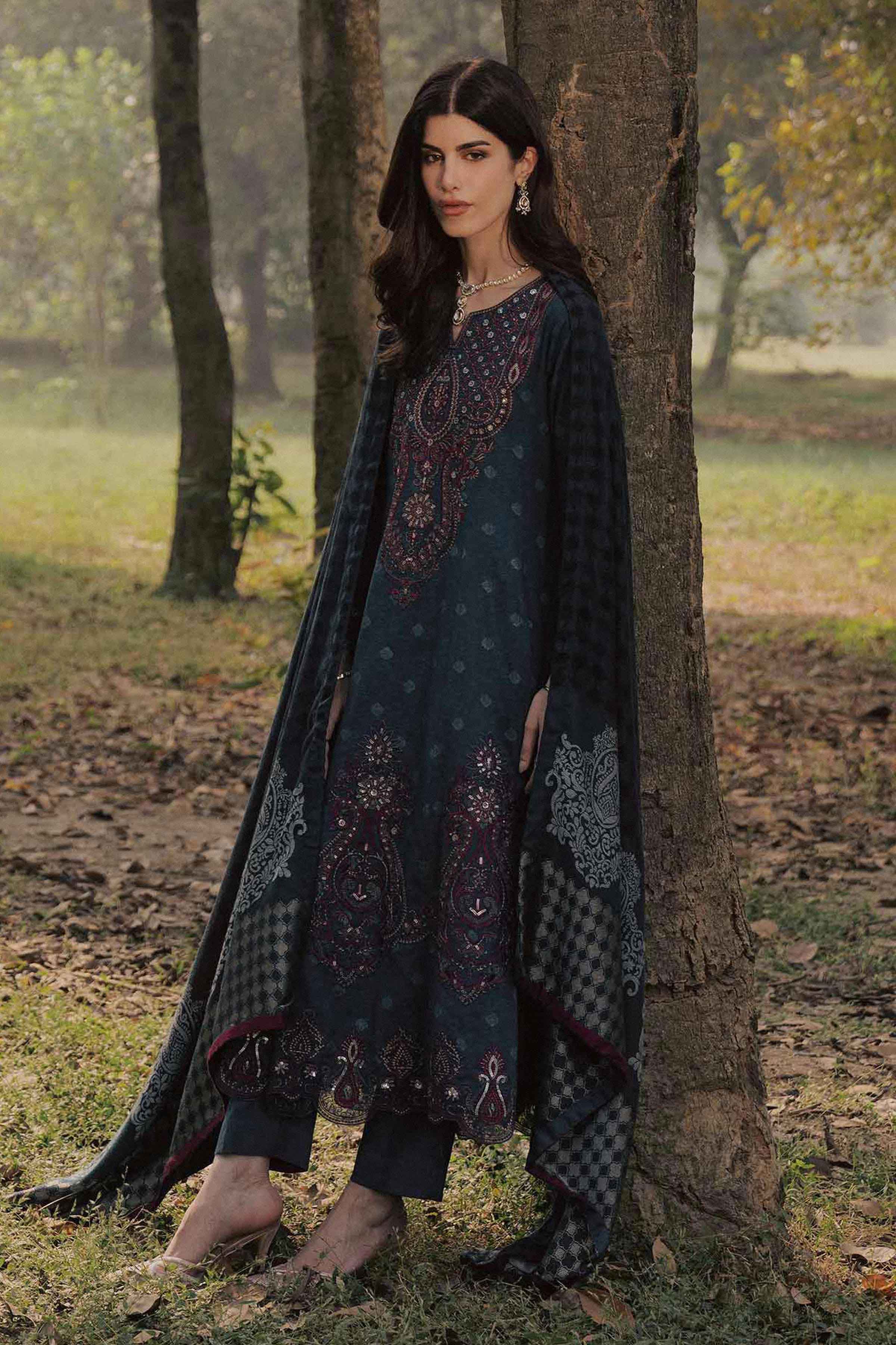 2 Piece - Printed Embroidered Suit - PW25-179 for Women - Pret Collection | Nishat | Shop Online 