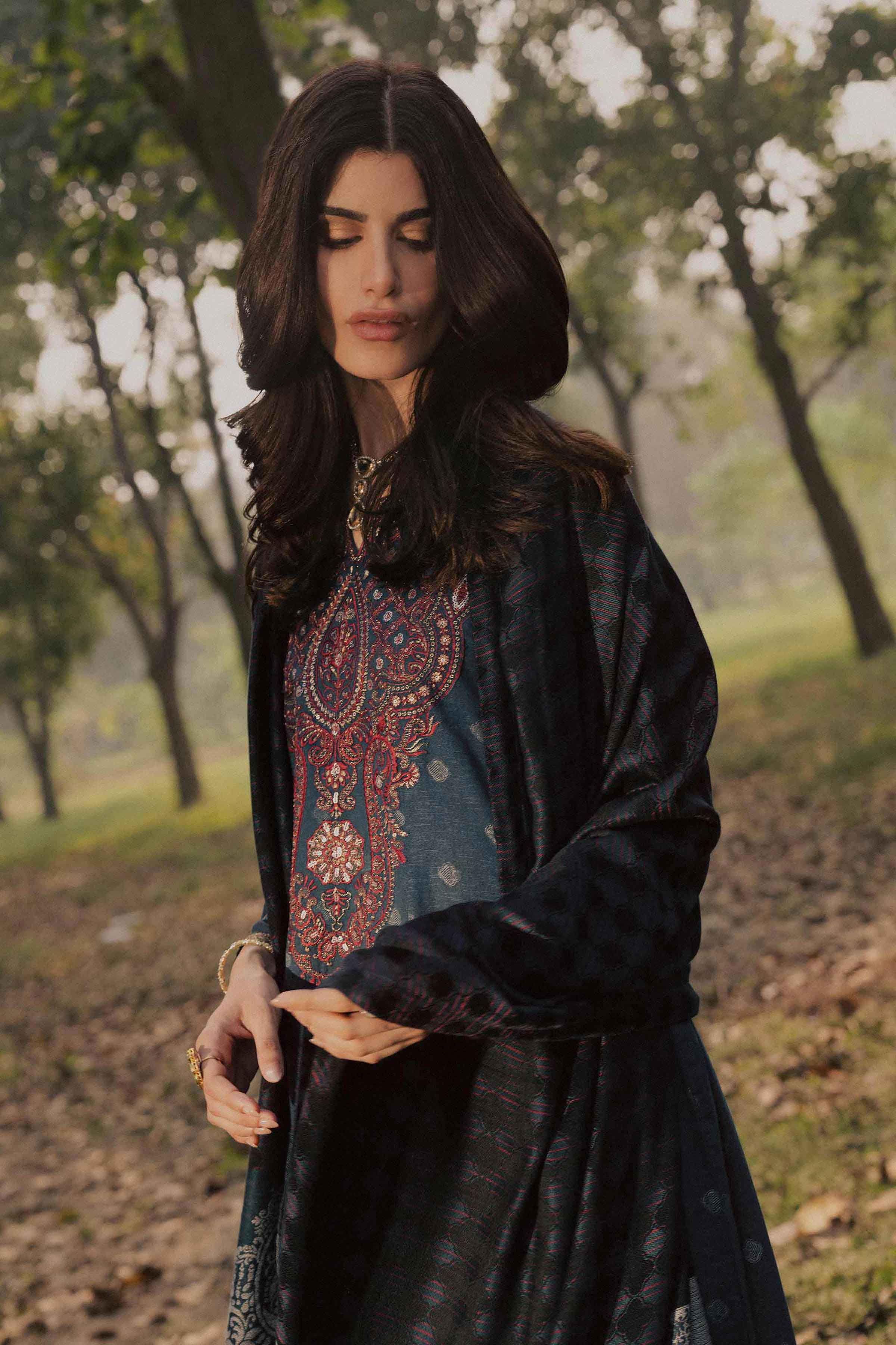 2 Piece - Printed Embroidered Suit - PW25-179 for Women - Pret Collection | Nishat | Shop Online 