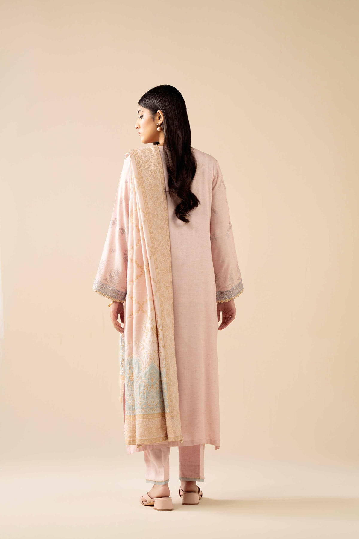 3 Piece - Embroidered Suit - PW25-182