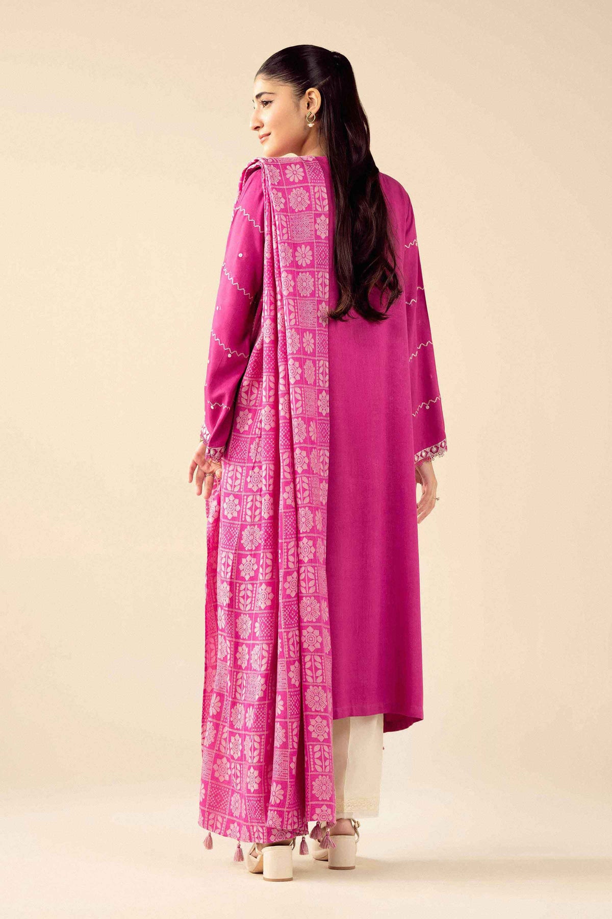 2 Piece - Printed Embroidered Suit - PW25-185 for Women - Pret Collection | Nishat | Shop Online 