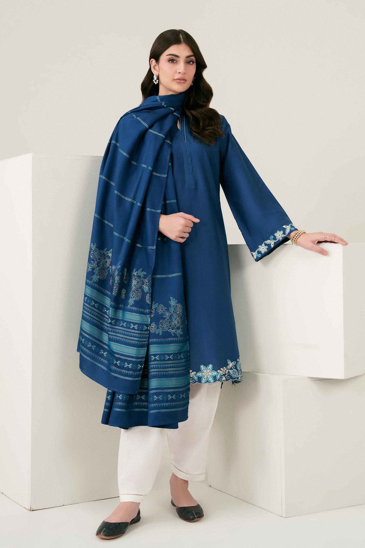 2 Piece - Embroidered Suit - PW25-194 for Women - Pret Collection | Nishat | Shop Online