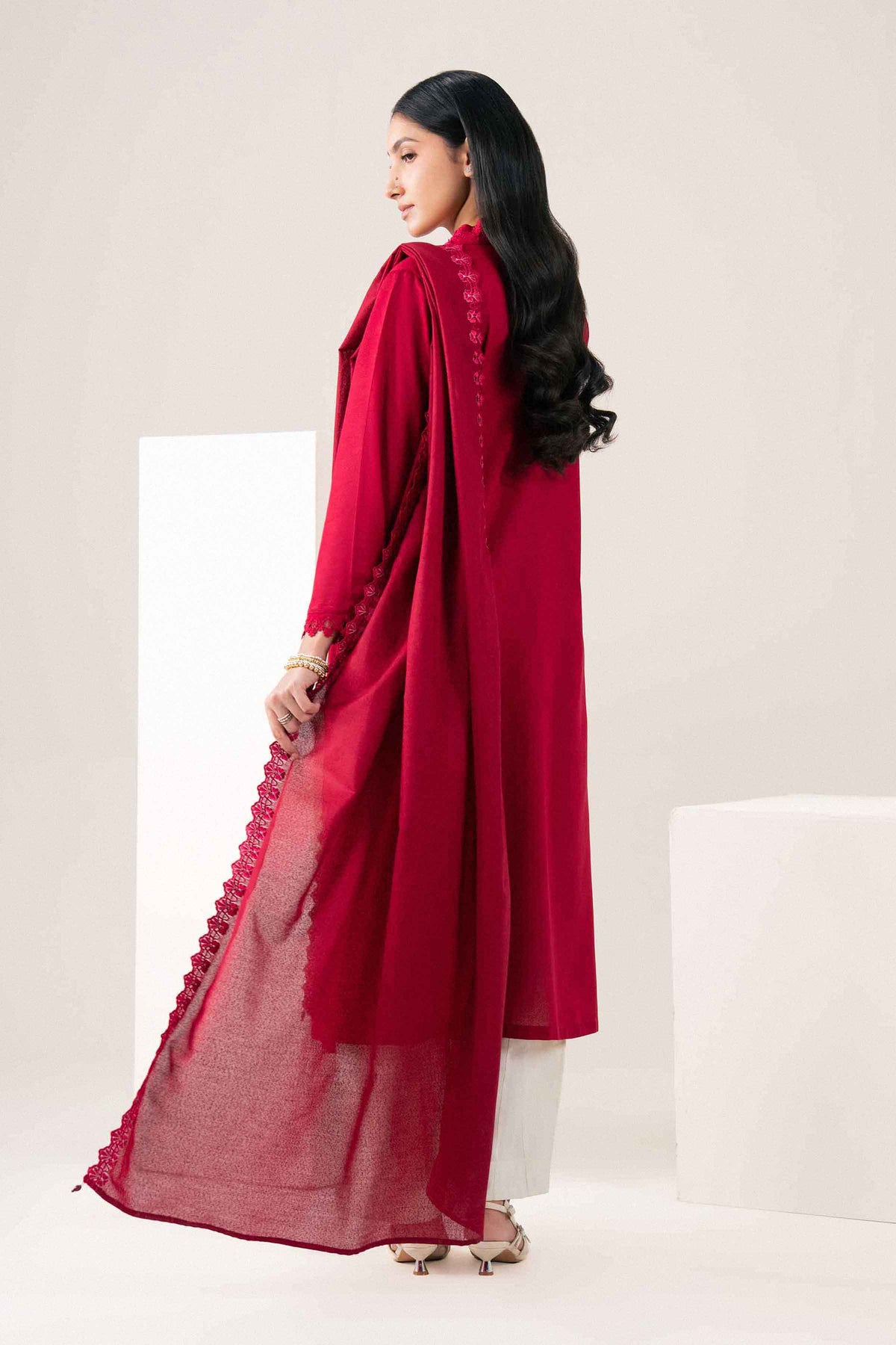 2 Piece - Embroidered Suit - PW25-196 for Women -  Pret Collection | Nishat | Shop Online