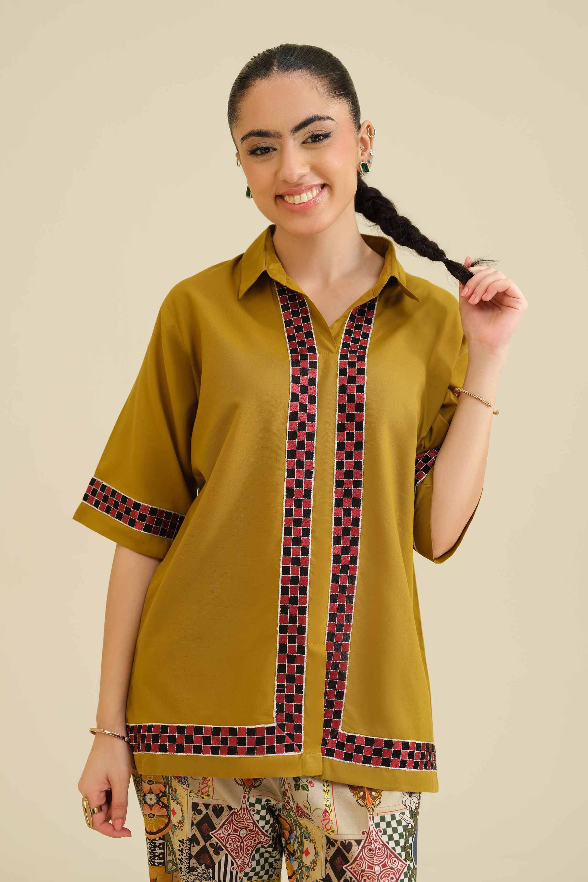 2 Piece - Embroidered Suit - PW25-208 for Women - Pret Collection | Nishat | Shop Online