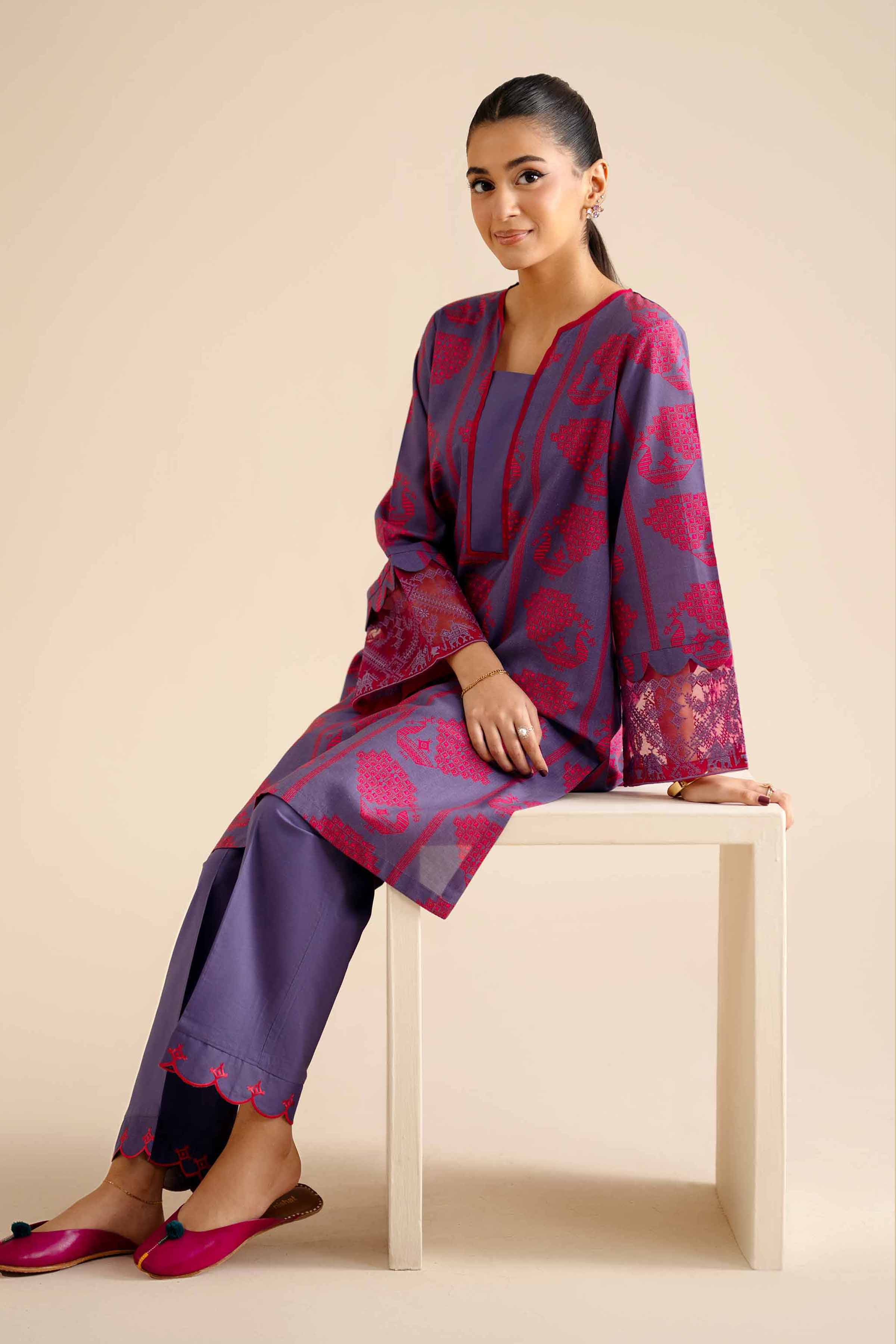 2 Piece - Embroidered Suit - PW25-210 for Women - Pret Collection | Nishat | Shop Online